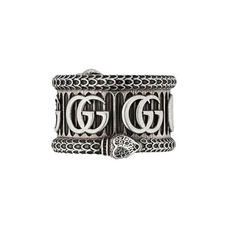 gucci snake ring men|Gucci interlocking g ring.